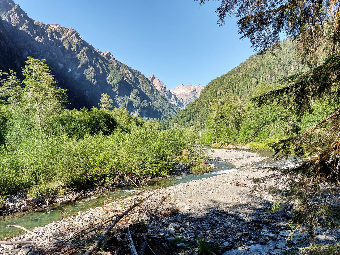 Olympic National Park: 5. Zwei Tage Wandern im Enchanted Valley